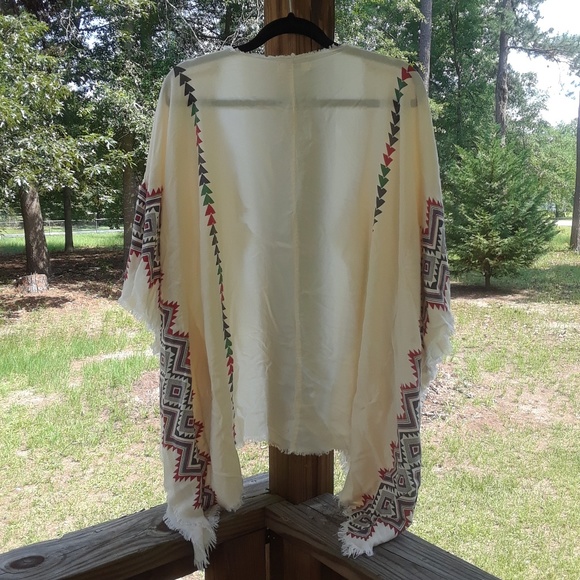 Umgee | cream tribal print cardigan - Picture 5 of 5